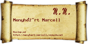 Menyhért Marcell névjegykártya